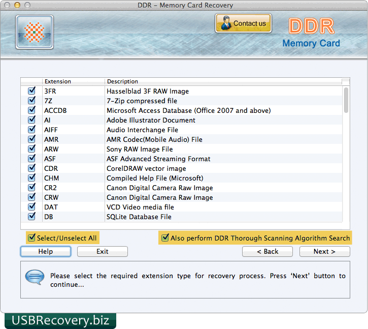 Mac Memory Card Recovery Software  Screenshots