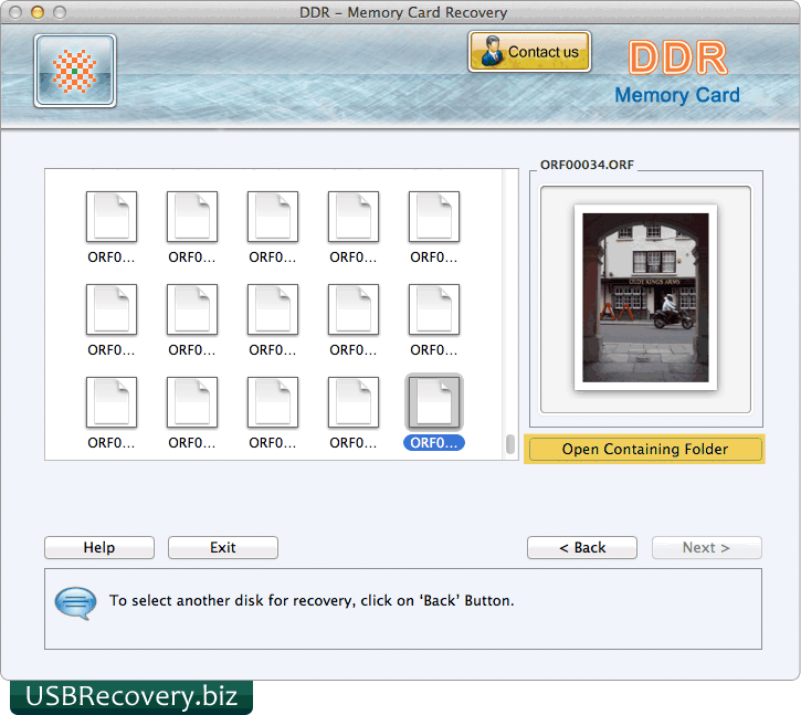 Mac Memory Card Recovery Software Screenshots