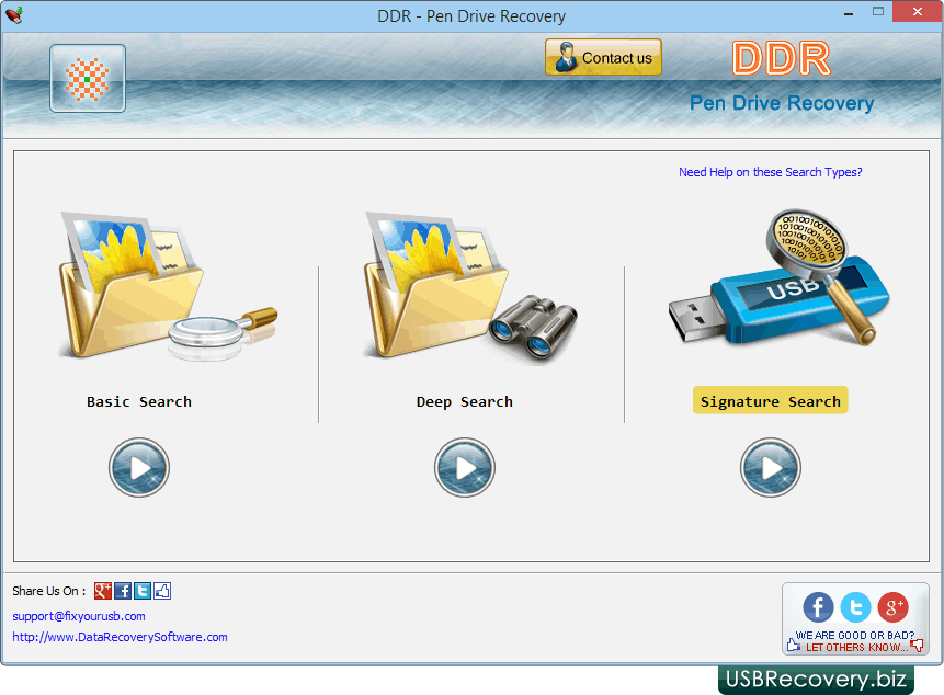 USB Recovery Software Screenshots